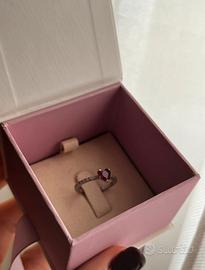 anello con cuore rosso mabina