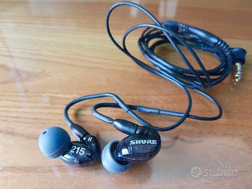 Cuffie auricolari Shure SE215-K-E come nuovi