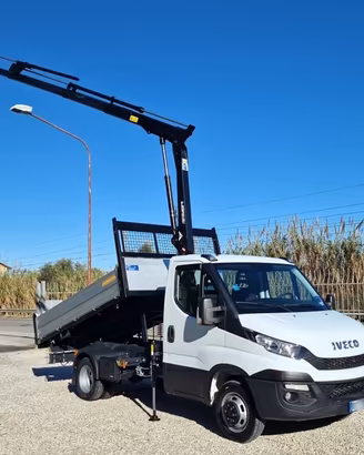 IVECO DAILY 35C17 P E5 GRU 12m + RIBALTABILE