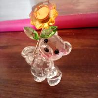 swarovski orsetto con fiore