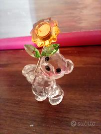 swarovski orsetto con fiore