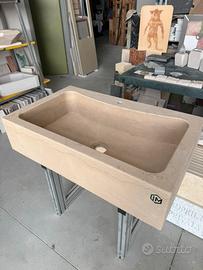 Lavello 100x60  in pietra monolitica naturale