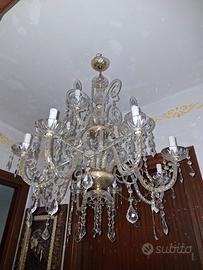 Lampadario swarovski anni 80
