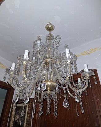 Lampadario swarovski anni 80