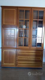 Mobili con vetrinette componibili in legno