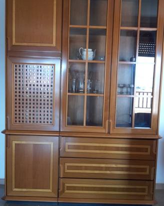 Mobili con vetrinette componibili in legno