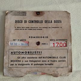 Disco orario vintage