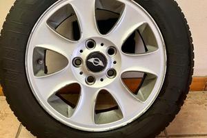 4 cerchi lega per bmw o mini con gomme termiche 16