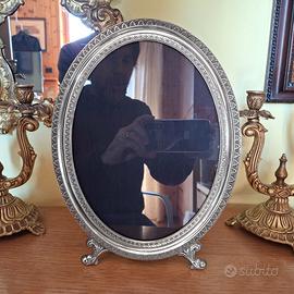 Cornice Portafoto anni 40 Argento 800 x foto 18x24