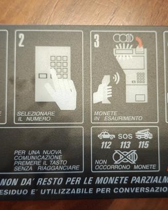 targa frontale istruzioni telefono pubblico rotor 
