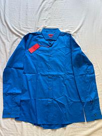 Camicia Hugo Boss Slim Fit L blu elettrico