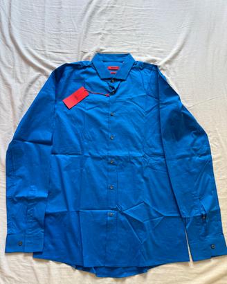 Camicia Hugo Boss Slim Fit L blu elettrico