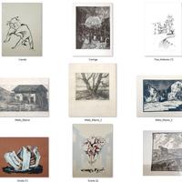 Disegni,xilografie,litografie di pittori Sardi