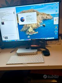 Mac mini server i7 monitor 4K mouse keyboard SSD