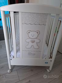 Culla Pali "Bear" usata con materasso e piumino