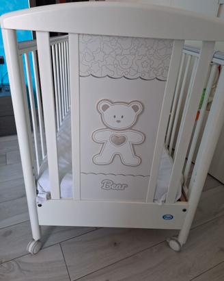 Culla Pali "Bear" usata con materasso e piumino