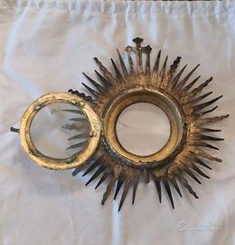 Reliquiario a ostensorio in argento