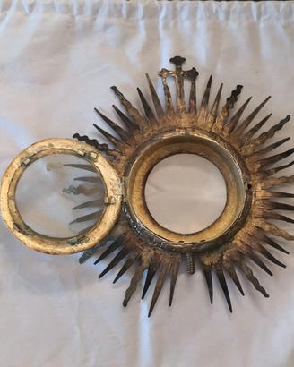Reliquiario a ostensorio in argento