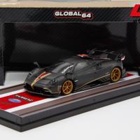 Tarmac Pagani Imola Carbon Fiber Black 1:64
