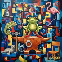 Quadro Moderno Astratto - 60x60