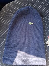 Lacoste berretta lana blu