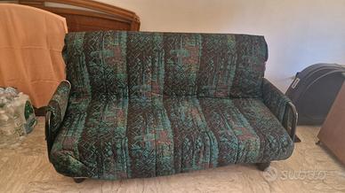 Divano letto con doghe in legno 170 cm