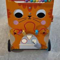 Carrello Multi-Attività Gatto in Legno