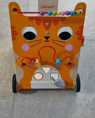 Carrello Multi-Attività Gatto in Legno