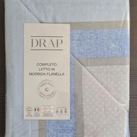 Set lenzuola flanella singolo NUOVE 100% cotone