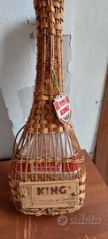 cestello in vimini portaprosciutto