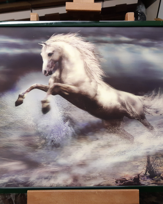 Quadro cavallo con effetto tre D