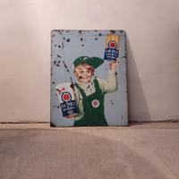Insegna smaltata Caltex baby automobilia