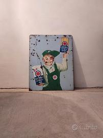 Insegna smaltata Caltex baby automobilia