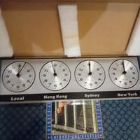 orologi da muro con 4 paesi e ora 