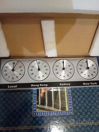 orologi da muro con 4 paesi e ora 