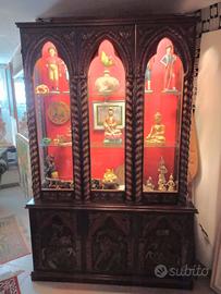 Vetrina in legno vintage