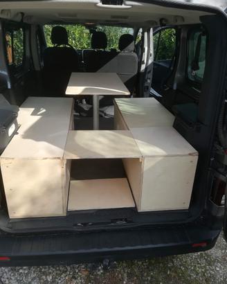 allestimento camperizzato per furgone