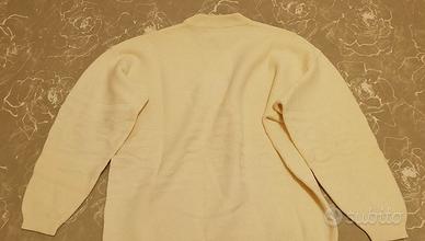 maglione bianco panna