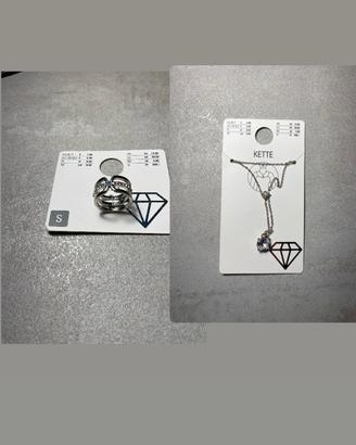 Set di anello e collana