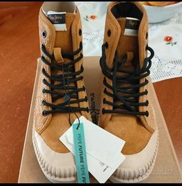 Anfibi Pepe Jeans donna beige marrone