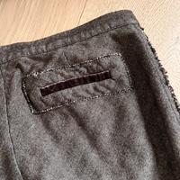 Gonna con bordi in velluto