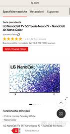 Smart tv 4k LG nanocell