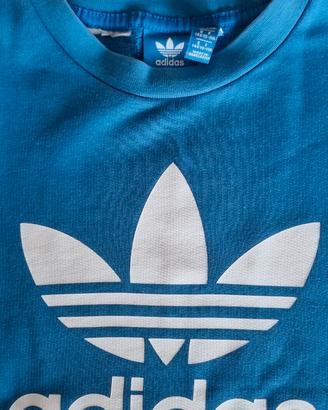 Felpa Adidas 10 anni Azzurra