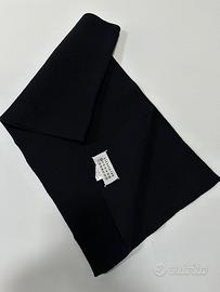 Sciarpa lana vergine Martin Margiela nera / blu