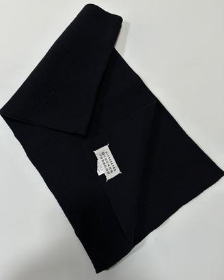 Sciarpa lana vergine Martin Margiela nera / blu