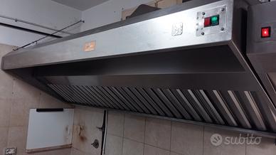 cappa cucina professionale 2.5 metri 