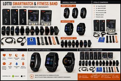 Lotto orologi smartwacht e smartband seminuovi