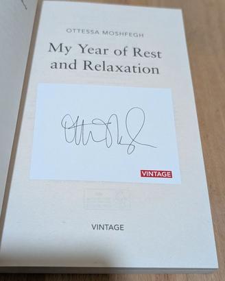 "Il mio anno di riposo e oblio" (autografato)