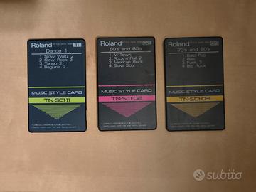 Roland TN Card schede suoni sintetizzatori 