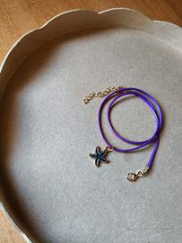 Collana cordino stella marina 